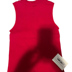 Yelete Bold Hot Pink Ribbed Sleeveless Tank Top